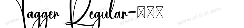 Tagger Regular字体转换 Tagger Regular字体转换